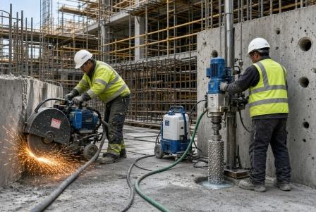 1 января 2027 года вводится в действие ГОСТ Р 72655-2026 «Строительные работы и типовые технологические процессы. Технологии алмазной резки и сверления при строительстве и ремонте. Правила и контроль выполнения работ»